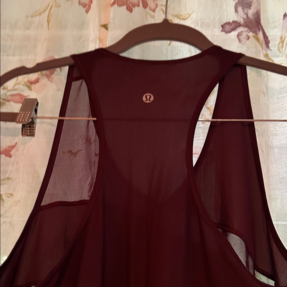 Lululemon Athletica Deep Red tank/ Maroon